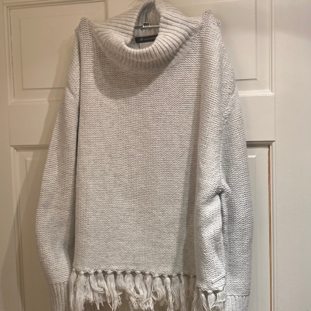 NWT - New Balance less structured sweater ; off white